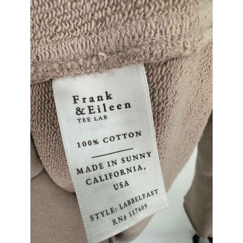Frank & Eileen Jacket Womens XL Biscotti Pink Beige Belfast Raw Hem Peacoat - Picture 7 of 11